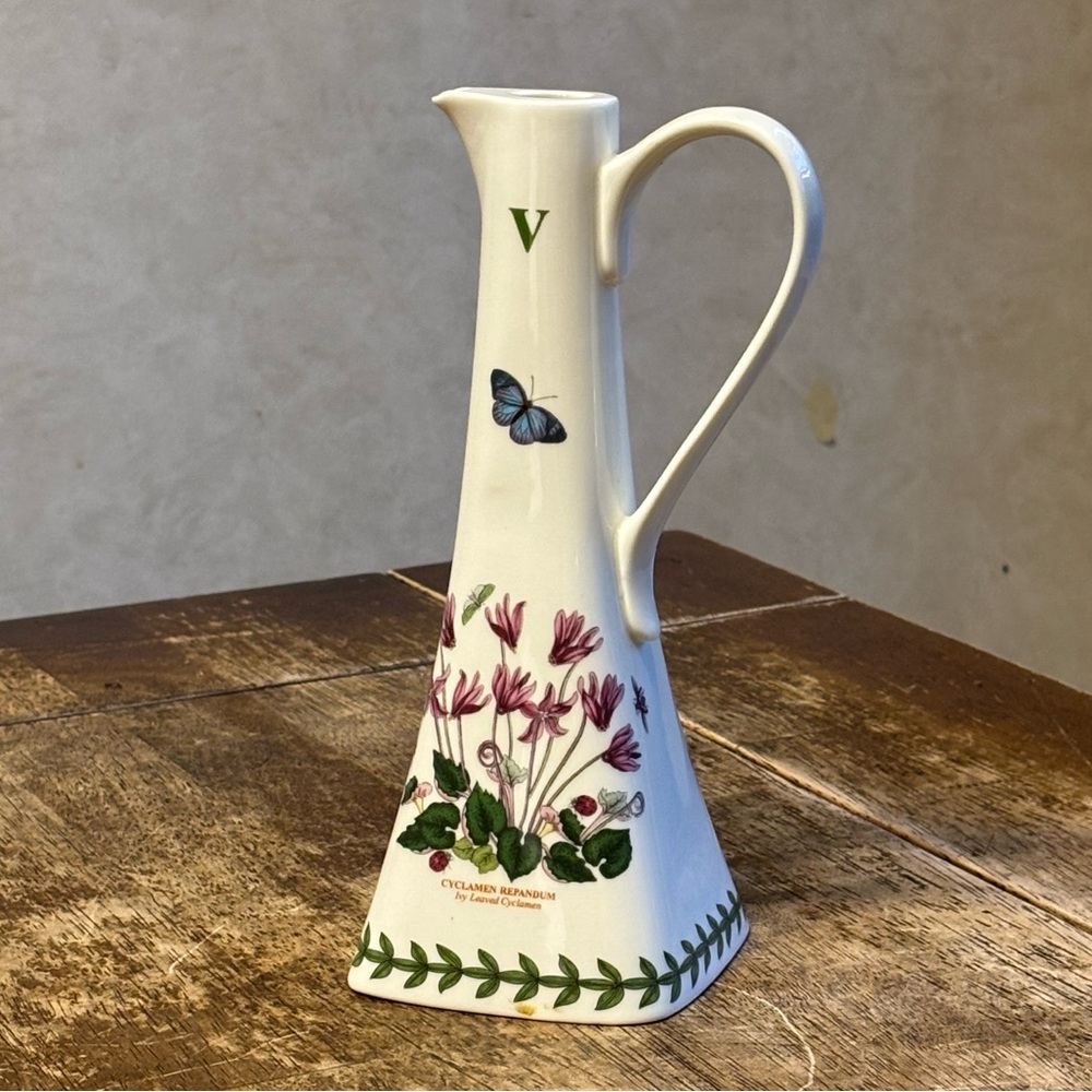 Portmeirion Botanic Garden 8.5" Vinegar Bottle Cruet Square